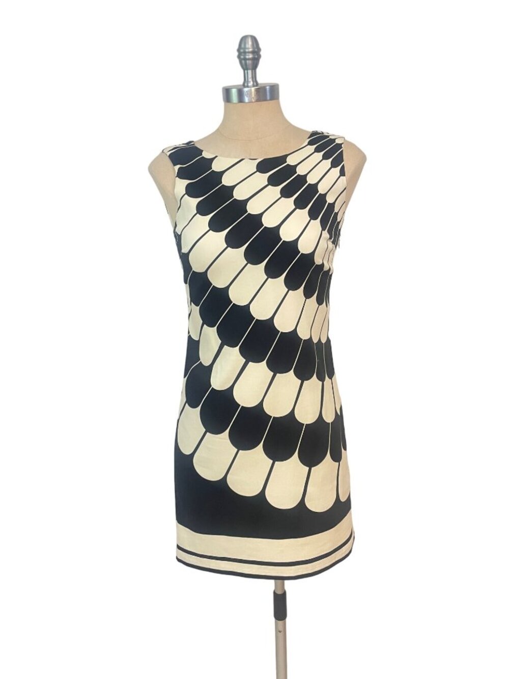 JB by Julie Brown Feather Print Morgan Mod Tunic Dress size 4